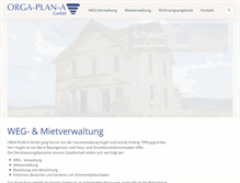 Tablet Screenshot of orgaplana.de